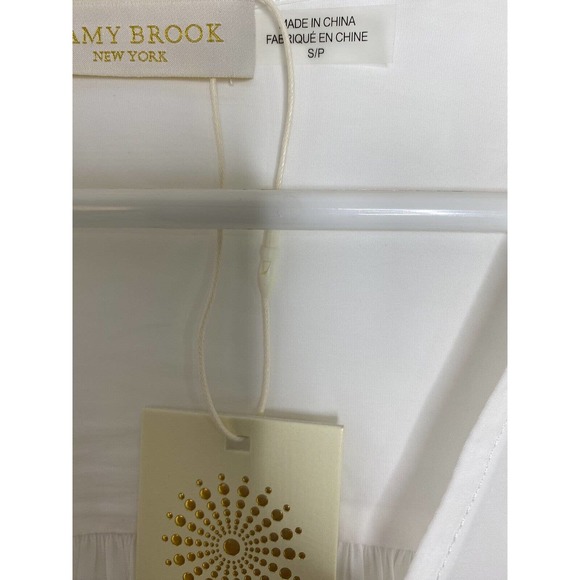 NWT Ramy Brook Womens Finn Blouse Size Small Ladder Lace Trim Long Sleeve V Neck - Picture 14 of 14